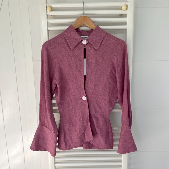 Matthew Bruch Linen Top - Picture 2 of 5